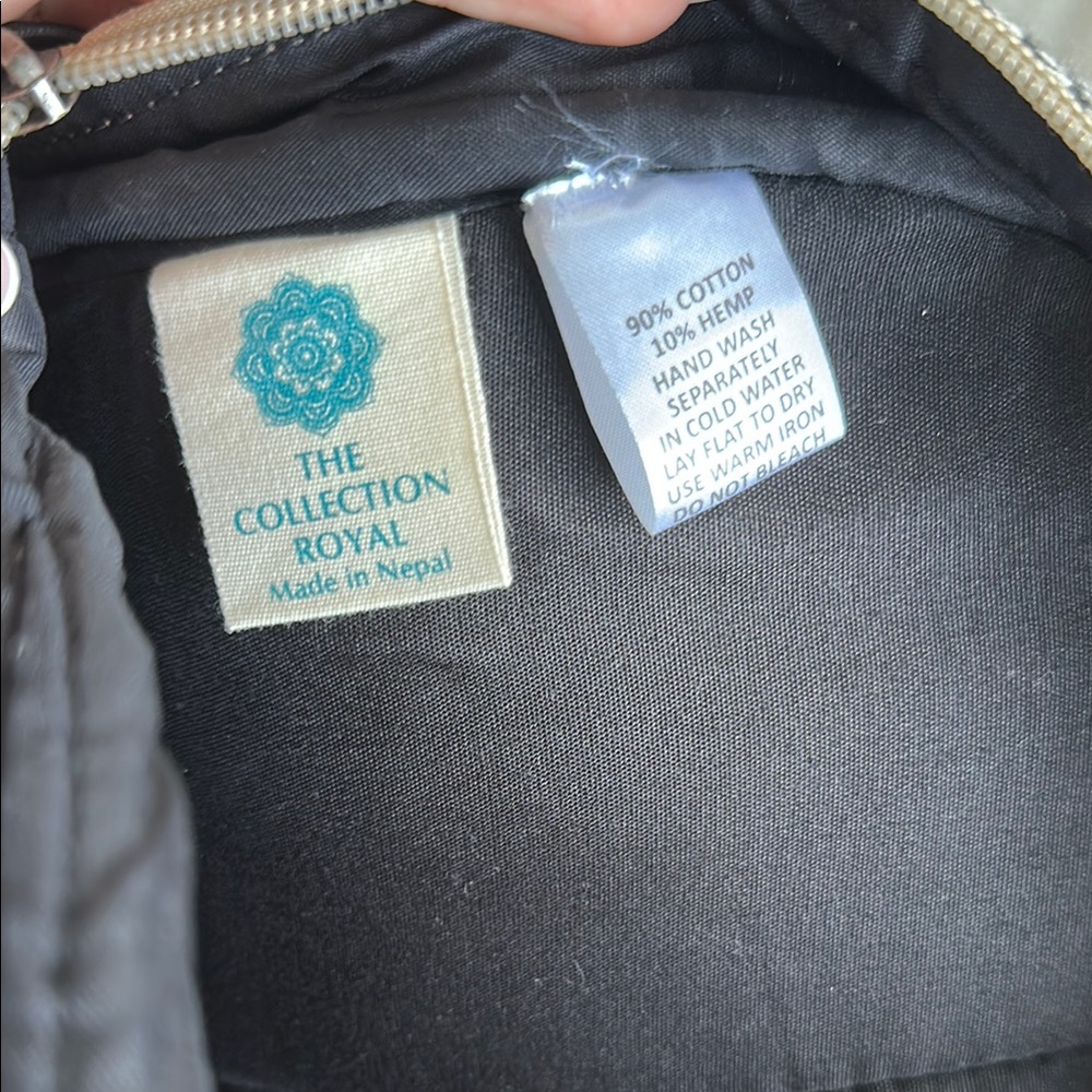 Bohemian Patterned Backpack With Beige Accents - image 3